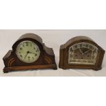 2 1930s Westminster chime mantel clocks