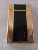 Dupont gold plated black lighter