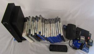 Playstation 2 with assorted games