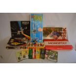 Various vintage games including Ker Plunk, Skirrid etc, 8 England test match programmes from the