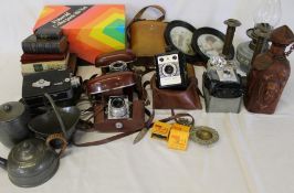 Selection of cameras including Kodak Starmite, Cine-Kodak, Conway, Voigtlander, Meyer, pair of