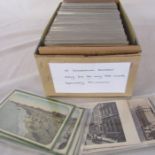 Box of UK topographical postcards dating from the early 1900s onwards approximately 350 cards