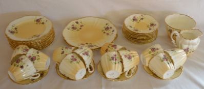 Paragon Edwardian part tea service comprising of 12 cups & saucers, 11 plates, sugar bowl, milk