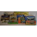 16 boxed model aircraft kits including Airfix & Revell