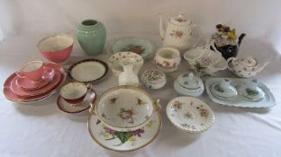 Assorted ceramics inc Royal Worcester, Spode, Noritake, Aynsley and Minton etc