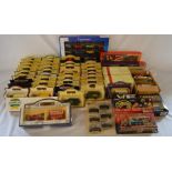 Large quantity of boxed diecast cars including Days Gone, Matchbox etc