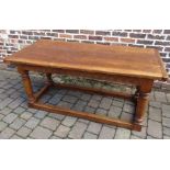 Oak refectory table 165 cm x 70 cm