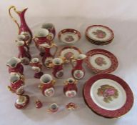 Selection of Limoges ornaments inc vases and plates