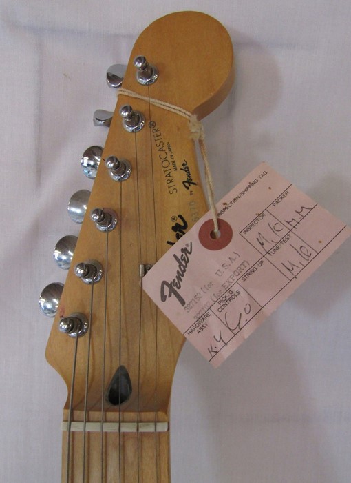 Squier stratocaster electric guitar by Fender serial number P015370 (Squier logo removed/replaced - Image 2 of 6