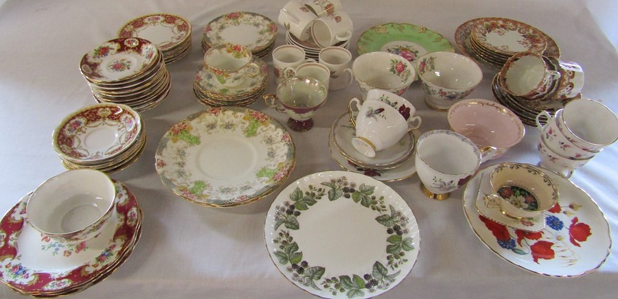 Selection of ceramics inc Susie Cooper 'Talisman' coffee cups and saucers, Royal Albert & Paragon
