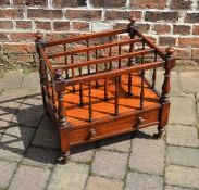 Victorian mahogany canterbury