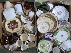 Large quantity of assorted ceramics (2 boxes)