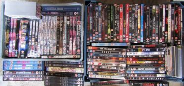 Quantity of DVDs inc horror, Japanese animated, martial arts etc