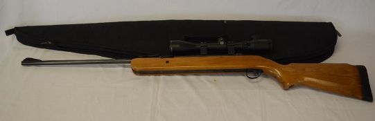 BSA Air Sporter .22 air rifle with Hawke Night Eye scope sights in a Gamo bag