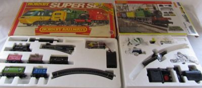 Hornby Super set & Local freight train sets (both af with parts missing)