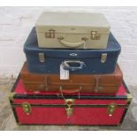 Large trunk with other luggage items