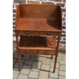 Georgian mahogany washstand with added top