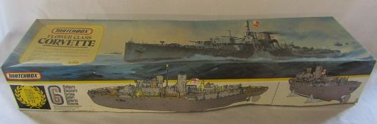 Large Matchbox Flower Class Corvette PK-901 model kit (appears unused)