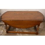 Oak drop leaf coffee table