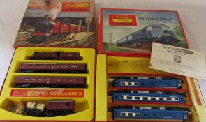 Tri-ang Hornby The Midlander & The Blue Pullman electric train sets (af)