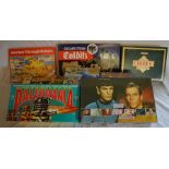 Various games including board games: Colditz, Cluedo, Splash The Whale, Star Trek etc