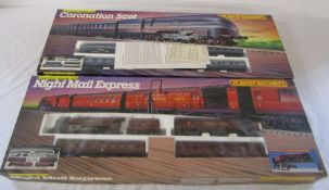 Hornby Railways electric train sets - Coronation Scot and Night Mail Express (both appear to have
