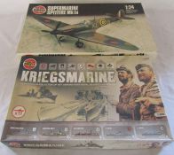 Airfix Supermarine Spitfire MKla 1:24 & Kriegsmarine 1:400 kits