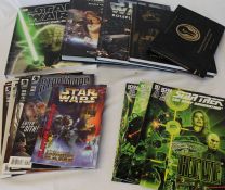 Selection of Star Wars books, magazines and 4 Star Trek The Next Generation magazines