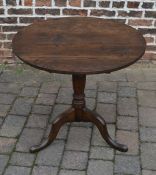 Georgian tilt top tripod table D 74 cm