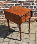 Victorian mahogany Pembroke work table