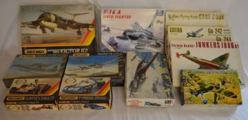 Eleven model kits including Matchbox Victor K2 & Italaerei planes etc