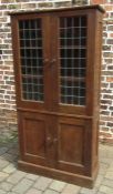 Oak cupboard (purportedly from the kitchens of Belvoir Castle) L  85 cm H 177 cm