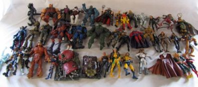 Quantity of unboxed Marvel action figures (sample shown)