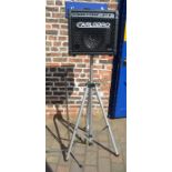 Carlsbro amp / speaker with stand and microphone stand