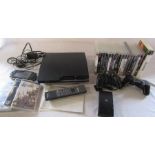 Sony Play Station 3 console with controllers and games (no power lead) & a Sony PSP with games