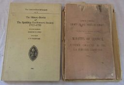 Lincolnshire - County of the parts of Lindsey - Minutes of Council and evidence collected by the Sea