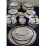 Paragon China Sandringham part dinner service approximately 56 pieces (1 gravy boat, 1 oval bowl,