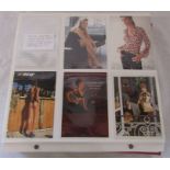 Album of approximately 560 postcards relating to adverts, lingerie and adult glamour from the 1980/