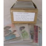 Box of approximately 360 postcards relating to children dating from the early 1900s onwards