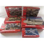 6 Airfix model kits inc D-Day Air and Sea assault, D-Day Gun Emplacement and D-Day coastal defence