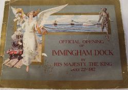 Programme for the "Official Opening of Immingham Dock by His Majesty The King July 22nd 1912" (pages