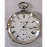 Silver Kay & Company Worcester pocket watch, made in Locle