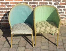 2 Lloyd Loom style chairs