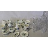 14 pieces of Wedgwood Clementine (bell repaired), a shaving mug, 5 pieces of Wedgwood Jasperware & 7