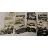 Selection of approximately 80 Lincolnshire postcards inc Louth, Grimsby, Brigg etc