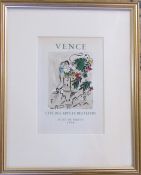 Marc Chagall (1887-1985) lithographic print 'Vence 1954' published in 1959 by Fernand Mourlot France
