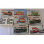 Selection of Keil Kraft  plastic model kits inc 1920s open top b-type London bus, London Feltham