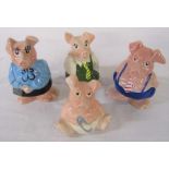 4 Wade Natwest pigs money boxes