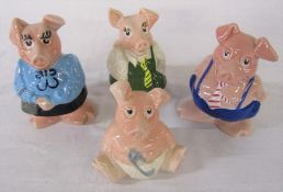 4 Wade Natwest pigs money boxes