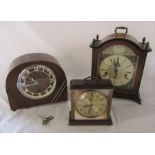 3 mantel clocks